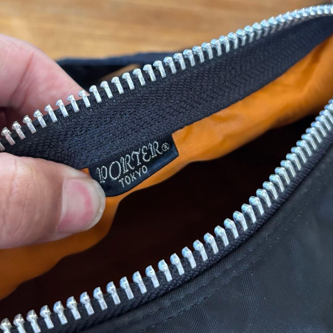 【ちゅい】美品 PORTER ポーター　タンカー ドラムバッグ 黒　ミニS