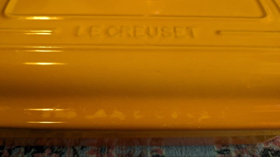 ル・クルーゼココット レクタンギュラー　Le Creuset 両手鍋 蓋付き