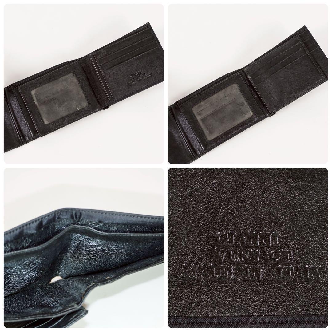 【保管品✨】ヴェルサーチ 付属品付き メデューサ 二つ折り財布 黒