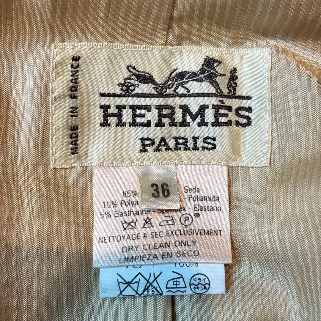 エルメス　HERMES 未使用品　シルク　テーラードジャケット　ジャケット