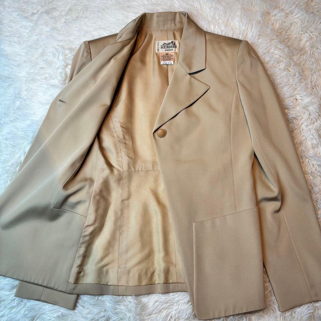 エルメス　HERMES 未使用品　シルク　テーラードジャケット　ジャケット