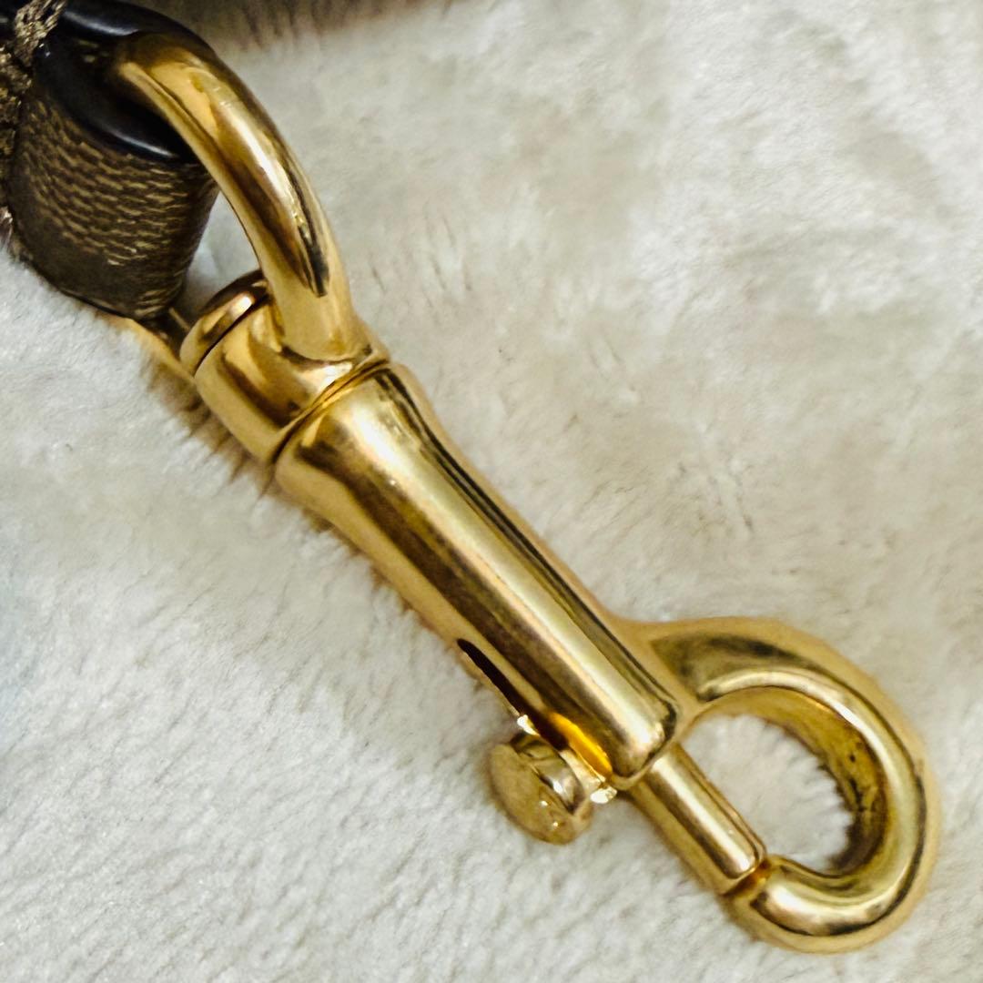 COACH小型犬首輪リードセットS箱付シグネチャー柄型番F26175/76美品