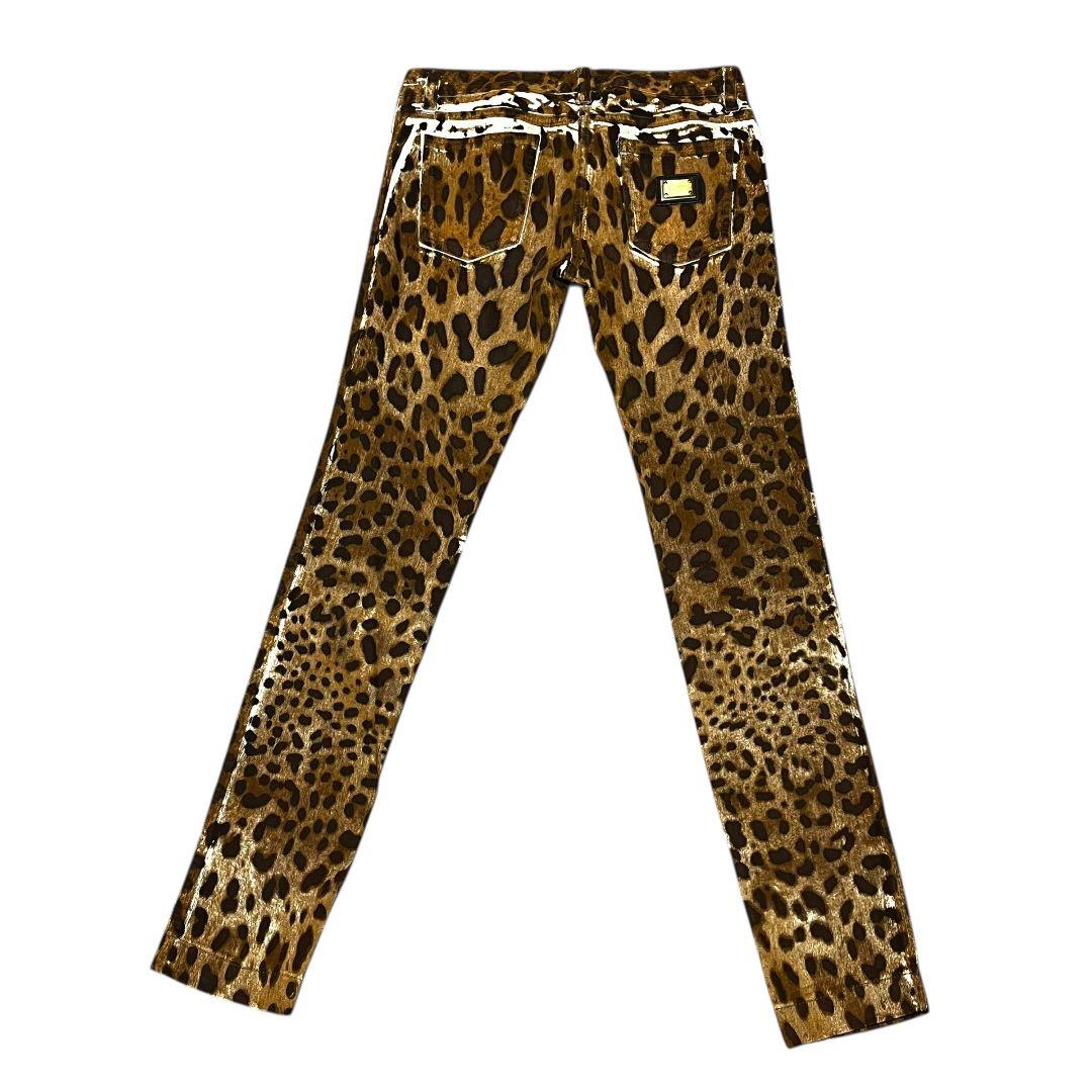 【イタリア製】【40】DOLCE&GABBANA ヒョウ柄 デニム レディース
