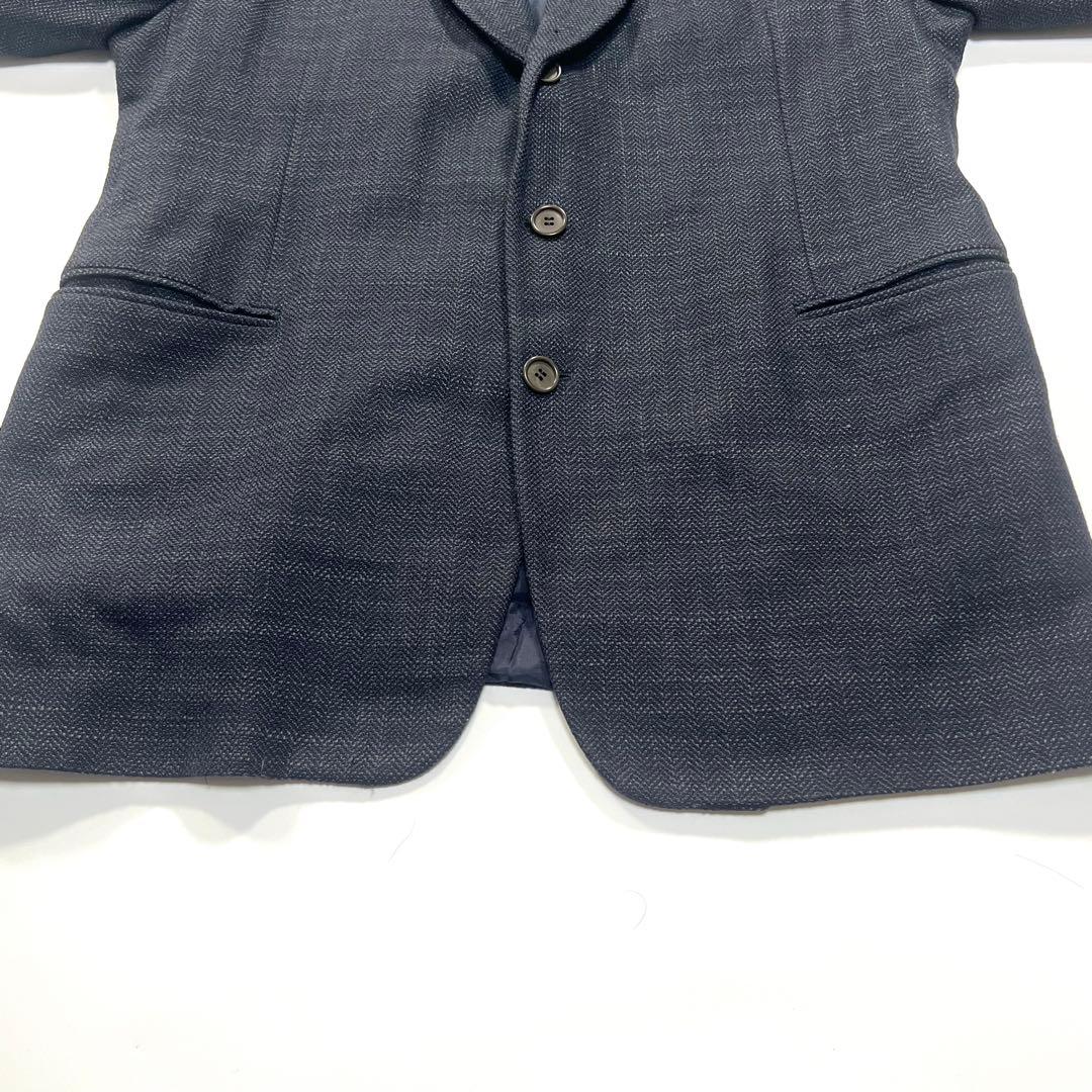 【大きいサイズ】ジョルジオアルマーニ　黒タグ　ジャケット　カシミヤ　黒　56