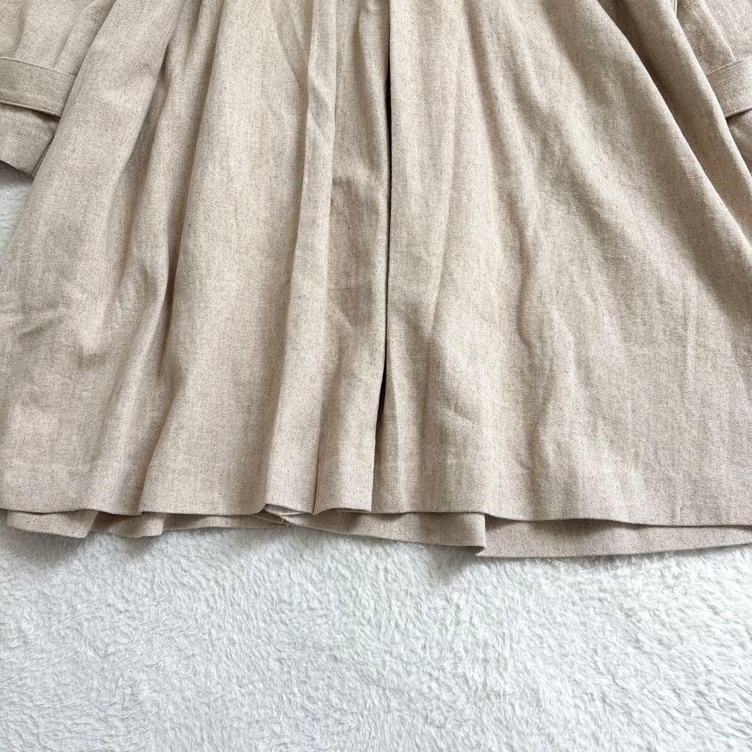 【極美品】kagure かぐれ 近年 リネンレーヨンテントコート ノーカラー