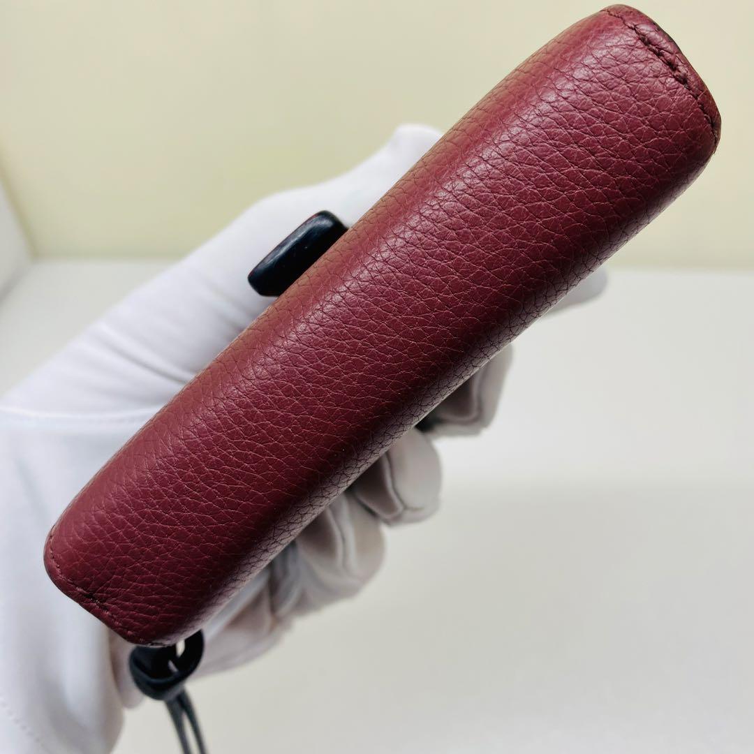 LOEWE ロエベ 二つ折り財布 コンパクトジップウォレット　バイカラー