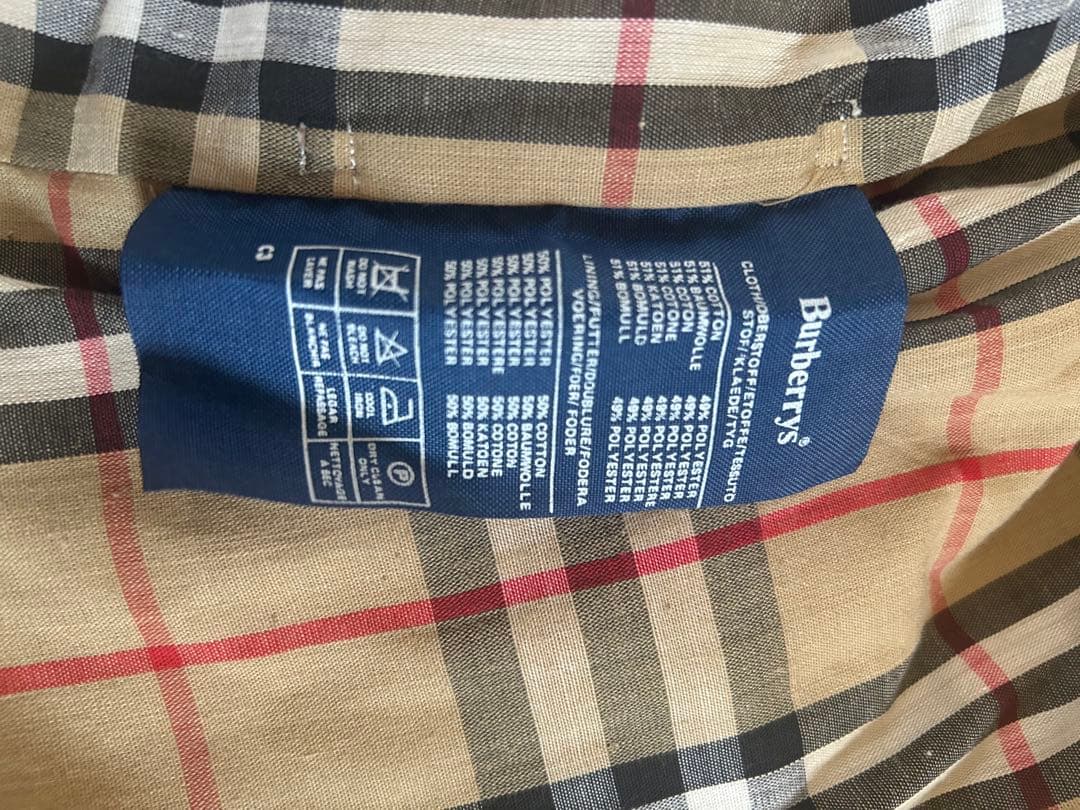 BURBERRY ベージュ トレンチコート チェック裏地