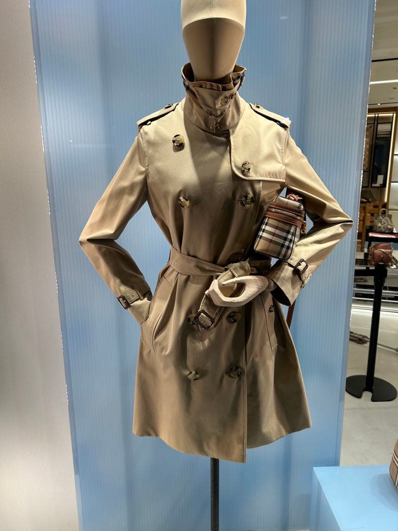 BURBERRY ベージュ トレンチコート チェック裏地