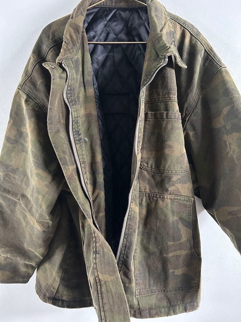 新作完売！sudo military coat「padded camo」