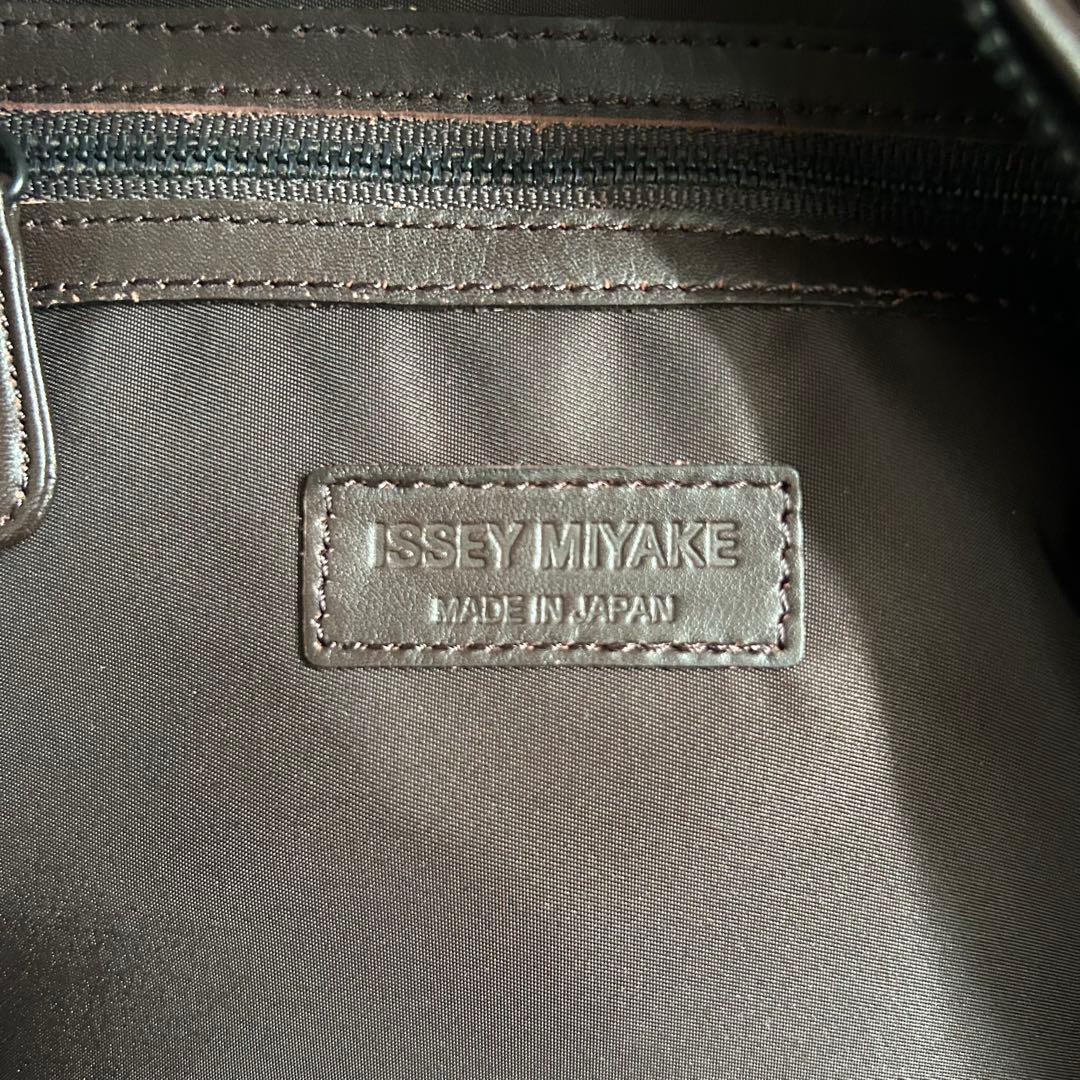 【にょる様】ISSEY MIYAKE　レザー　ナイロン　ハンドバッグ　男女兼用
