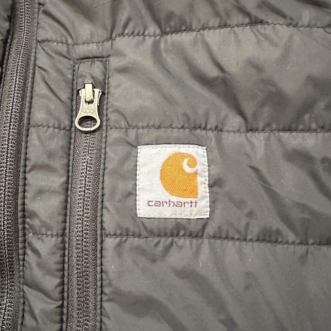 【Carhartt】カーハート（M）ナイロンベスト＊中綿ベスト＊ドローコード