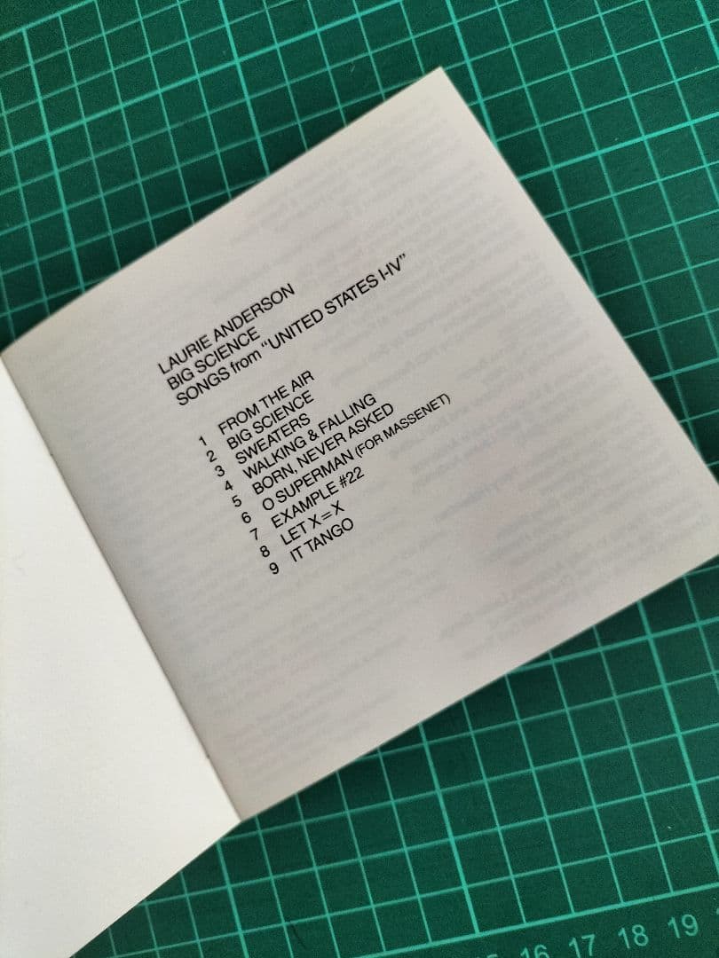 ローリー・アンダーソン/ビッグ•サイエンス　SHM-CD セル　国内盤　帯有り