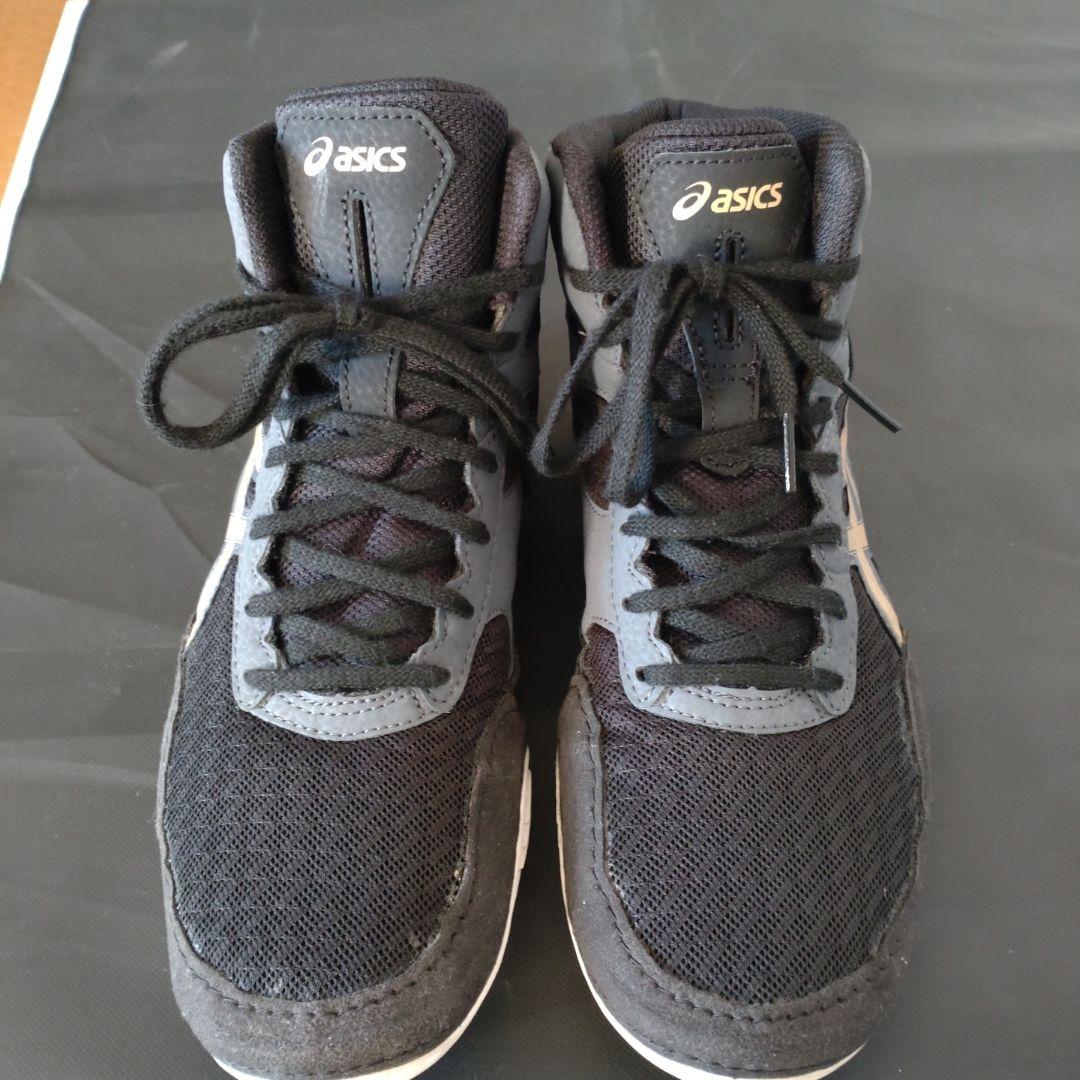 【美品】asics MATFLEX 6 ブラック ゴールド 25.5センチ