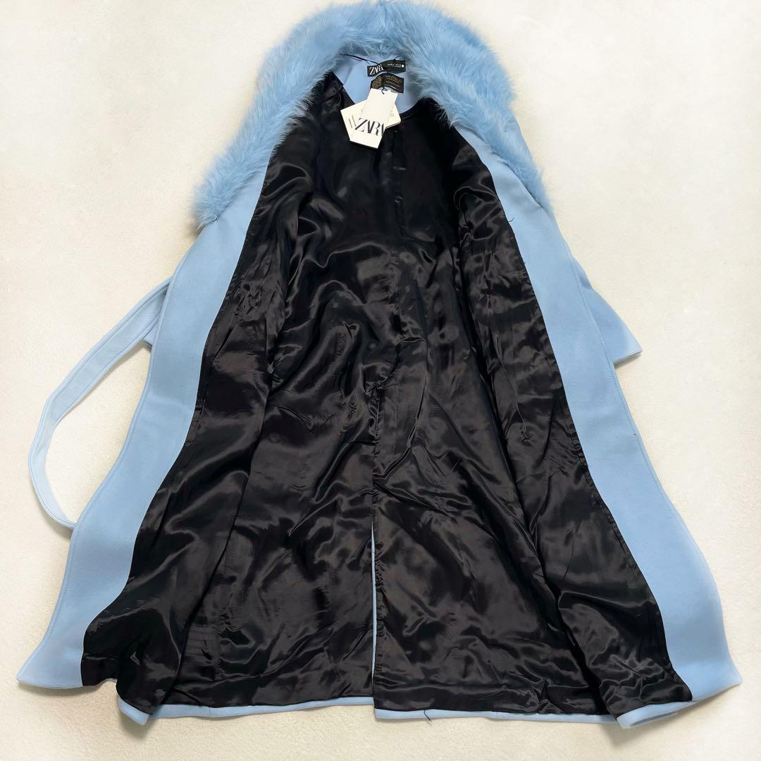 未使用✨ ZARA マンテコ ロングプレミアムウールブレンドコート XXL