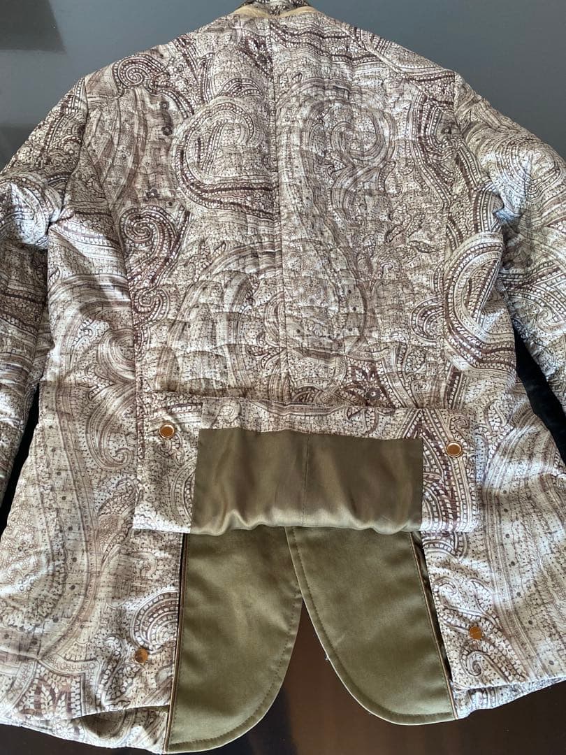 ETRO エトロ ペイズリー柄 中綿キルティングジャケット S 美品 テーラード