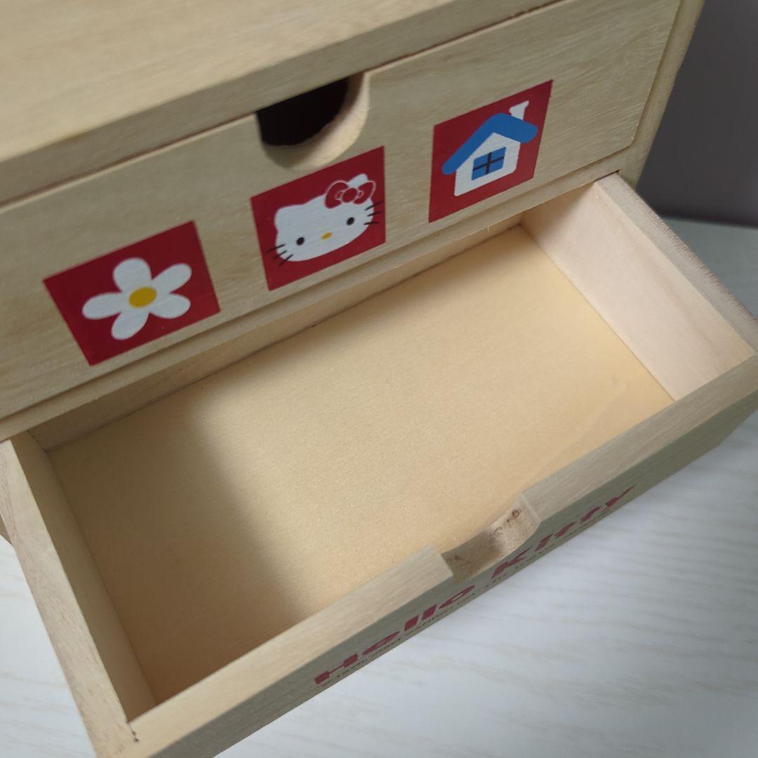 サンリオ ハローキティ ハローミミィ 木製チェスト 収納ボックス 平成レトロ