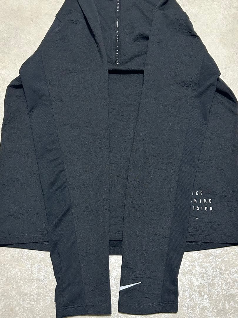 ハーフジップ NIKE RUN DIVISION シャツジャケット M ブラック
