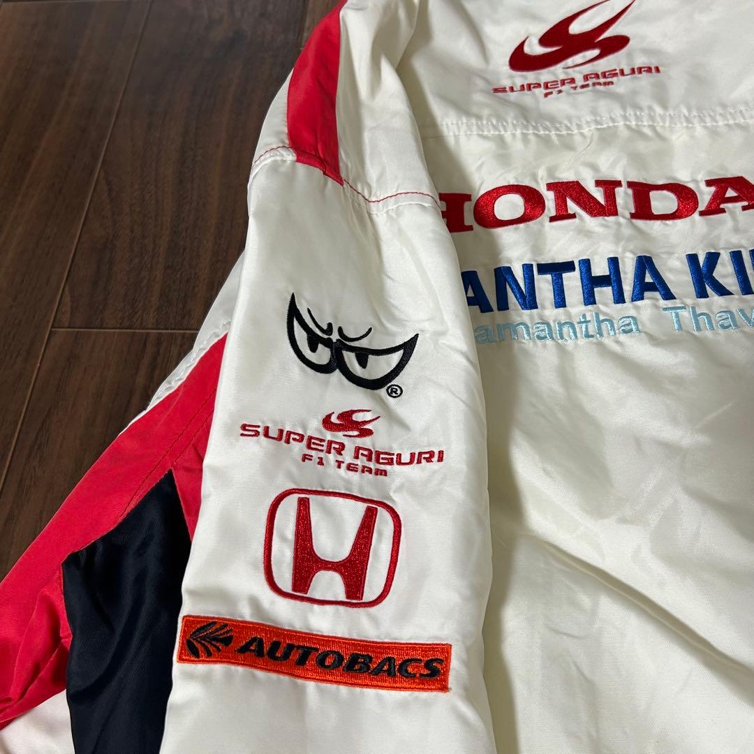希少 ホンダ F1 スーパーアグリ フリースジャケット 刺繍 ジップアップ