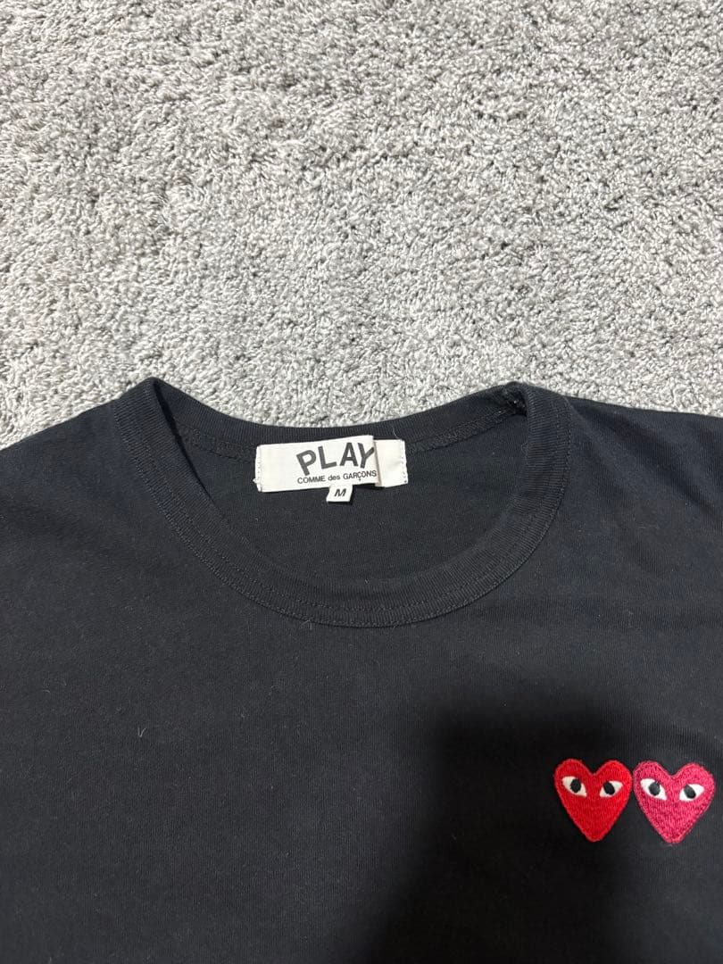 PLAY ブラック 半袖Tシャツ M