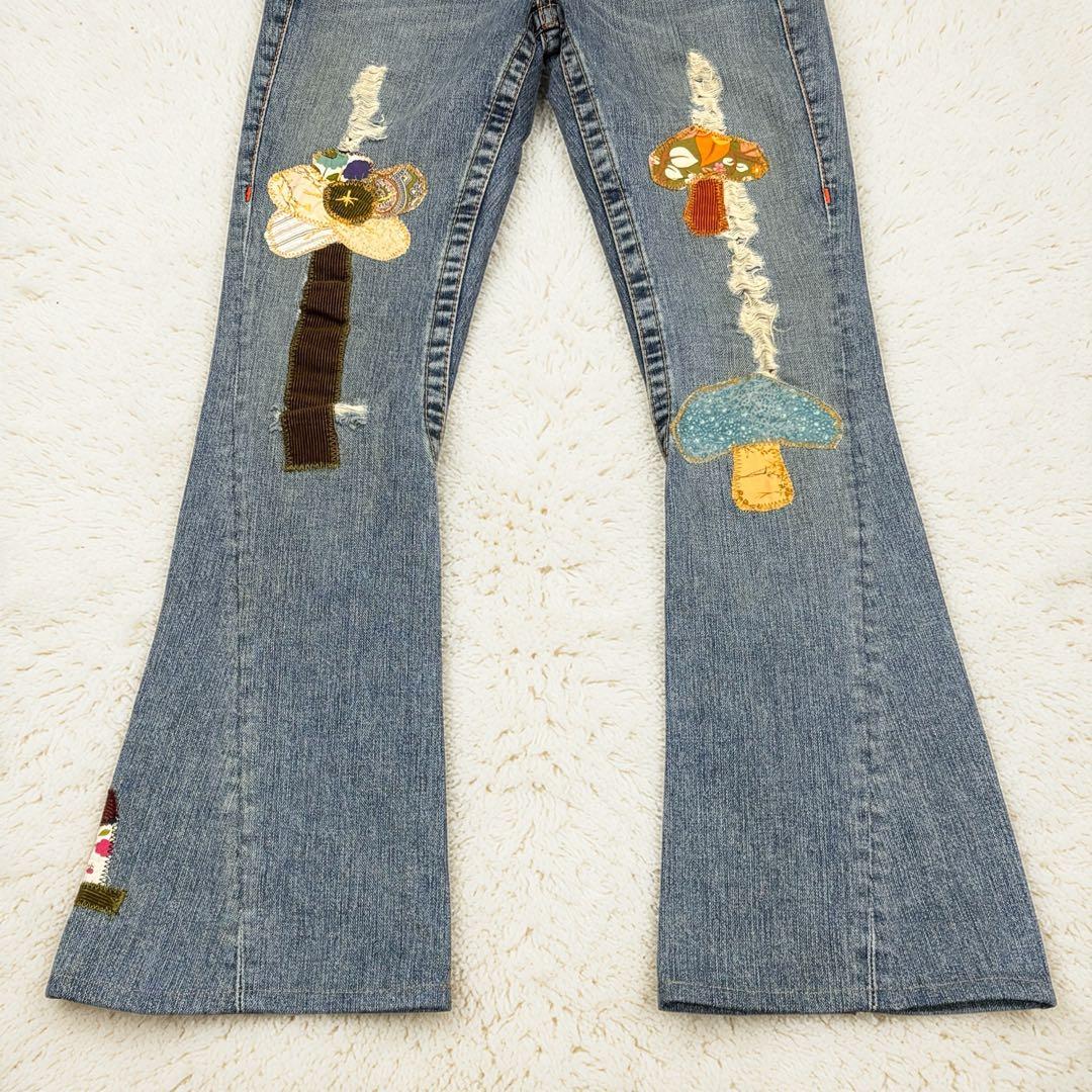 トゥルーレリジョン フレアデニム 25 USA製 刺繍　Y2K ブーツカット