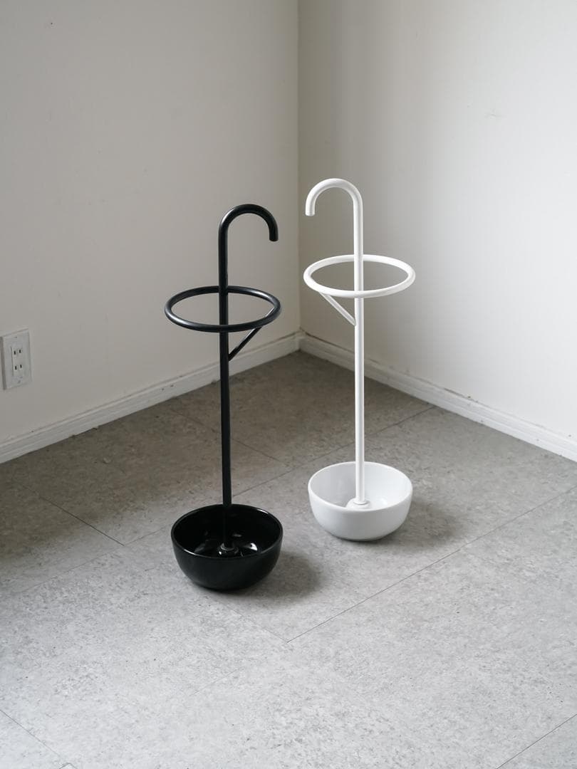 廃盤 OLD IKEA \"NARLIG\" 陶器 傘立て ポール ポストモダン 白