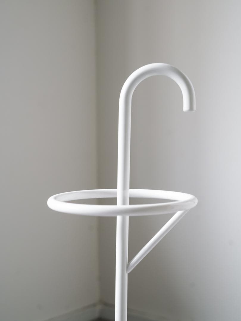 廃盤 OLD IKEA \"NARLIG\" 陶器 傘立て ポール ポストモダン 白