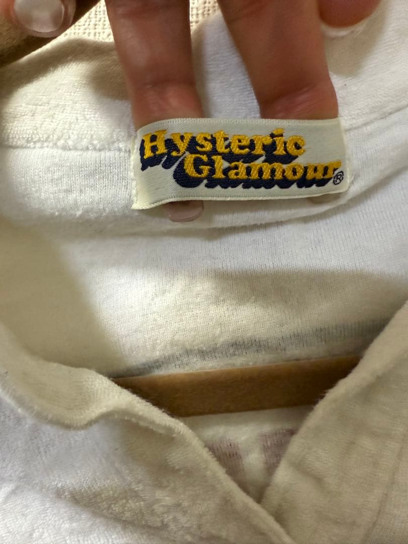 Hysteric Glamour 長袖ポロシャツ ホワイト