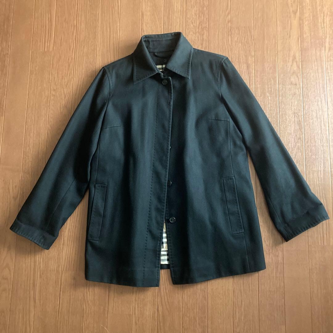 美品Burberry ノバチェックライナー コットンコート 40