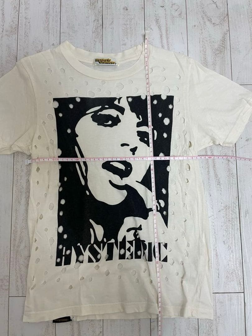 HYSTERIC GLAMOUR ダメージ ガールプリント Tシャツ FREE