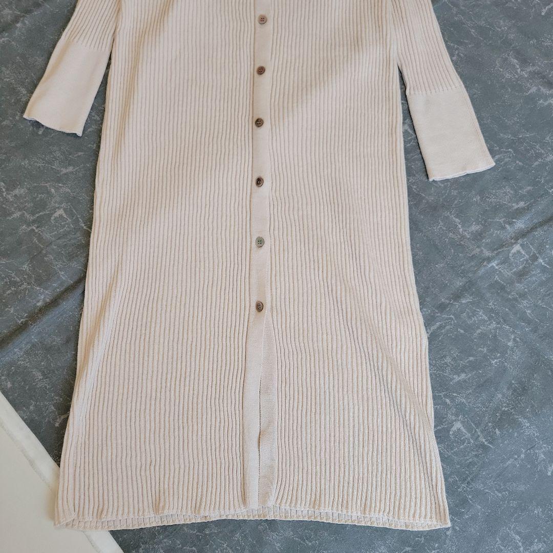 【新品】IENA ▲定価2万▲ コットンリネンロングカーディガン ベージュ