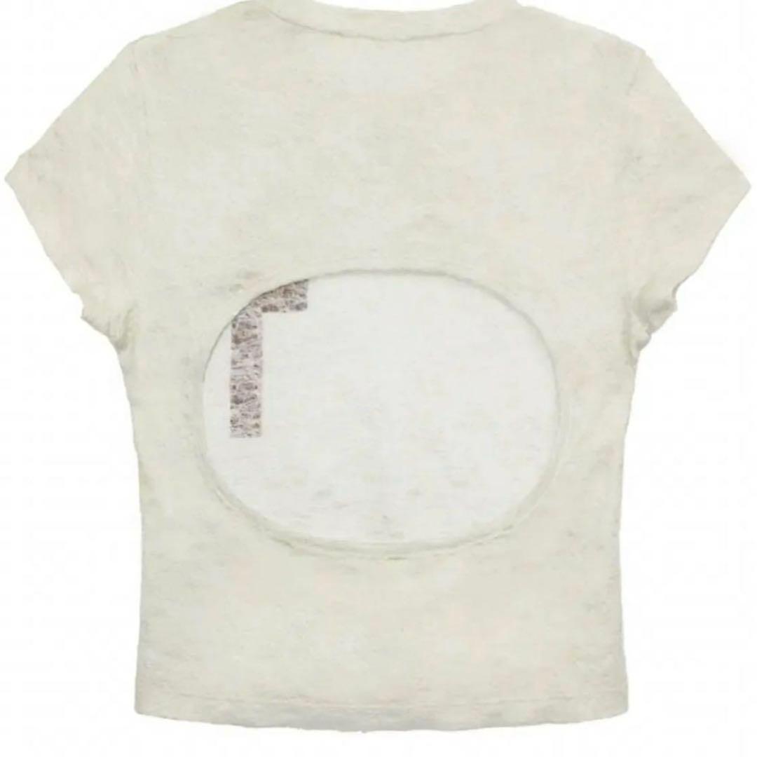トップス BONNAE Graphic open back slit top