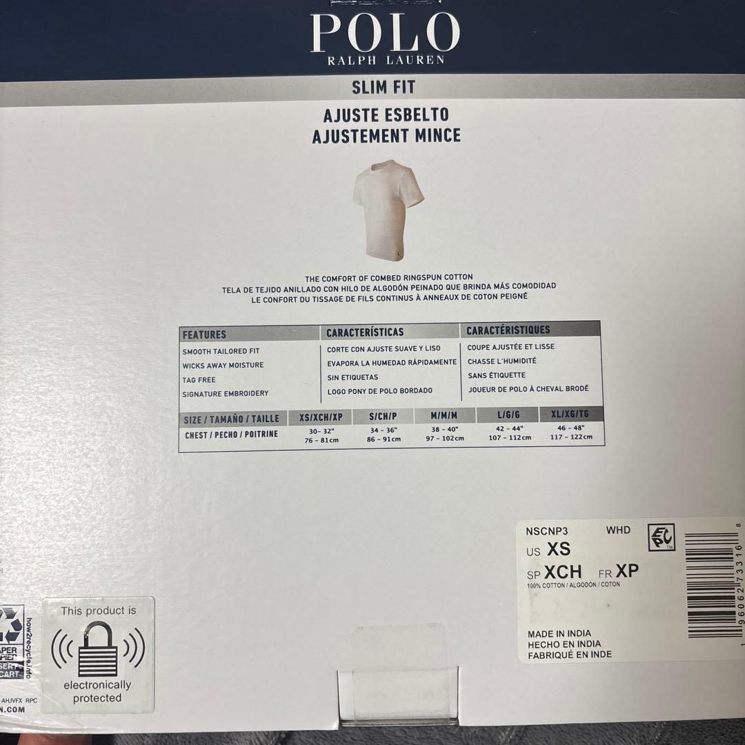 POLO RALPH LAUREN スリムフィット Tシャツ 3枚セット XS