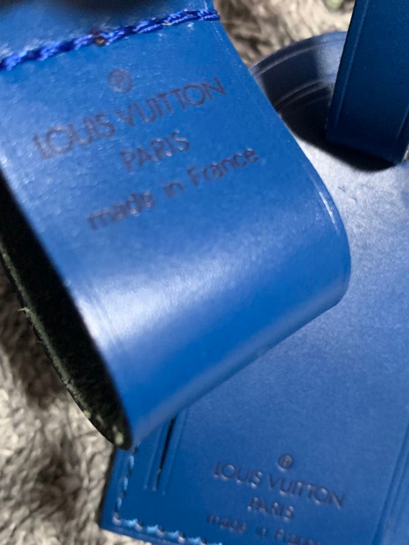 LOUIS VUITTON ネームタグセット 青　希少　美品