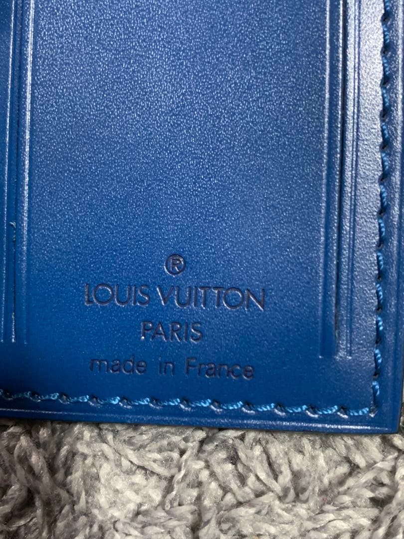 LOUIS VUITTON ネームタグセット 青　希少　美品