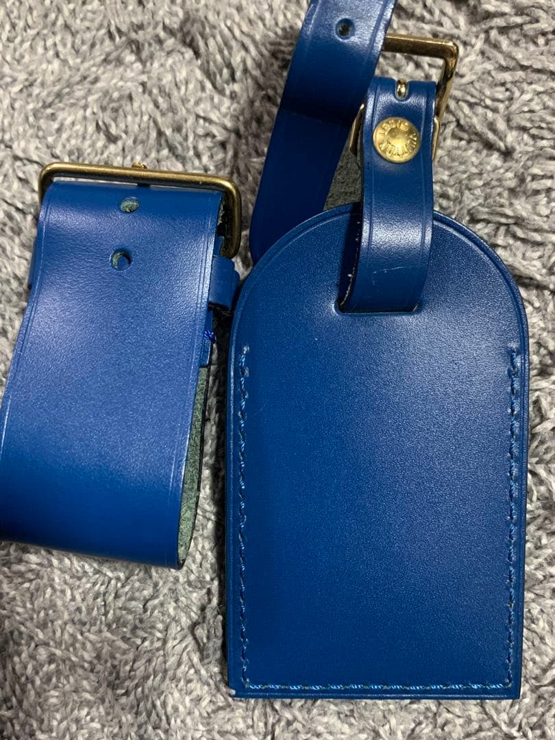 LOUIS VUITTON ネームタグセット 青　希少　美品