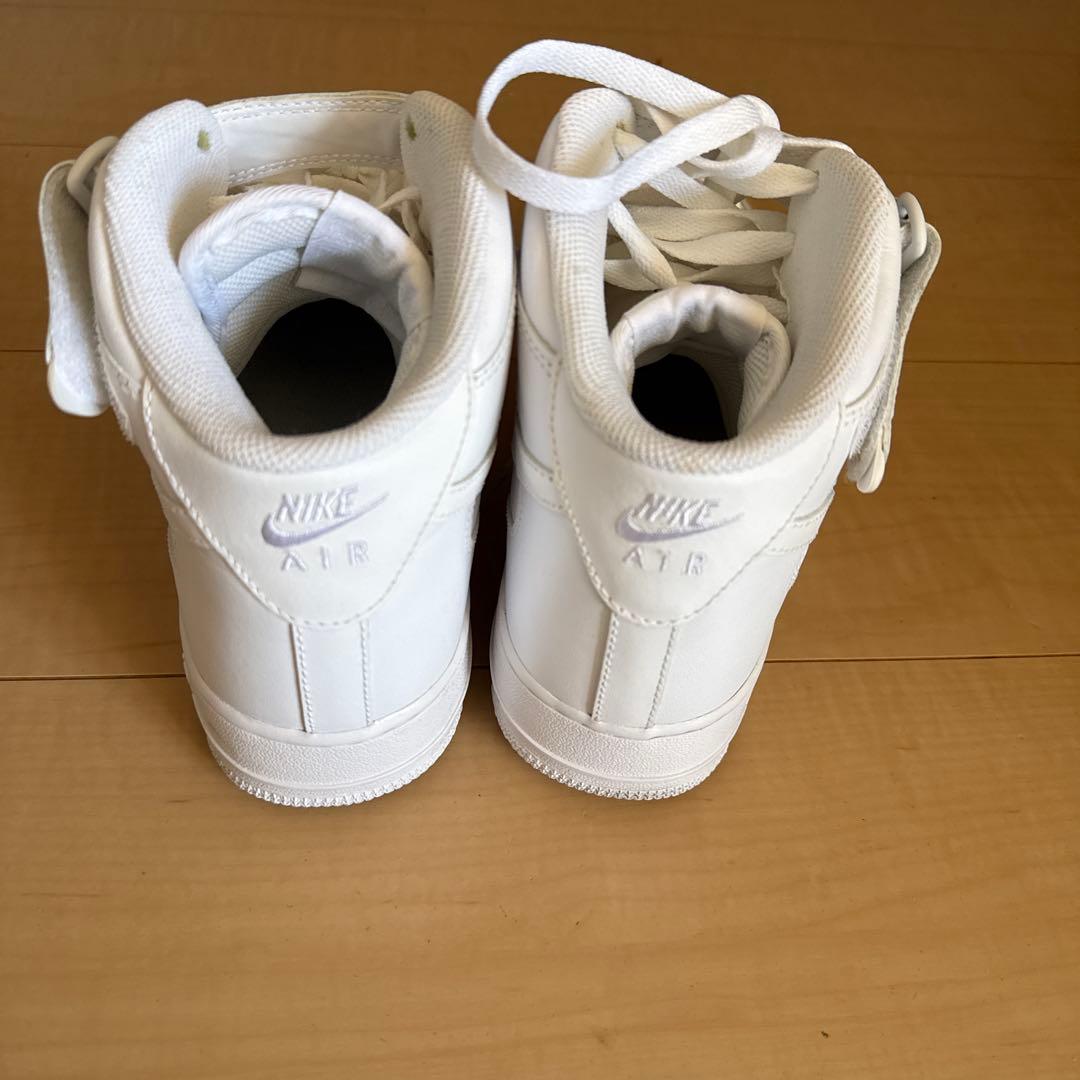 【美品】NIKE エアフォース1 MID ホワイト 28.5cm 人気 定番 白