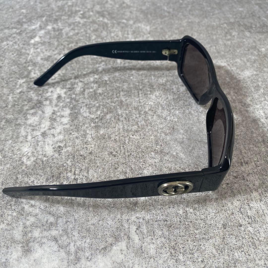 GUCCI グッチ　サングラス　インターロッキング　ブラック スクエア　2996