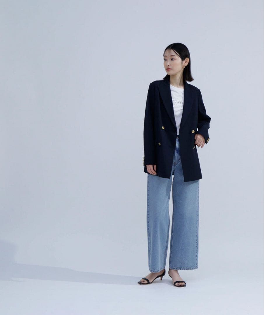 【Natural Beauty Basic】ネイビー ジャケット Sサイズ