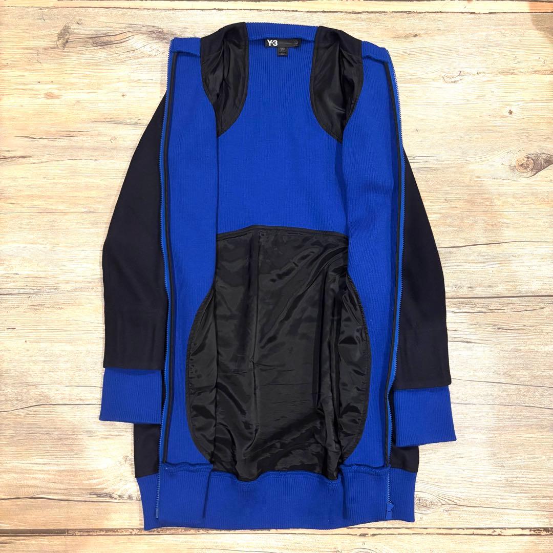 【極美品】Y-3×adidas ニットワンピース ヨウジヤマモト 青 ミニ丈
