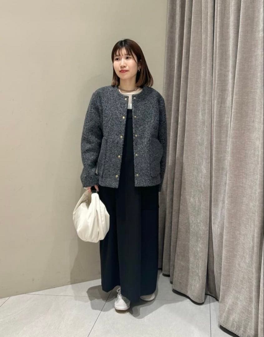 未使用品♡グリーンレーベルリラクシング　 ライトボアメタルドットカーディガン