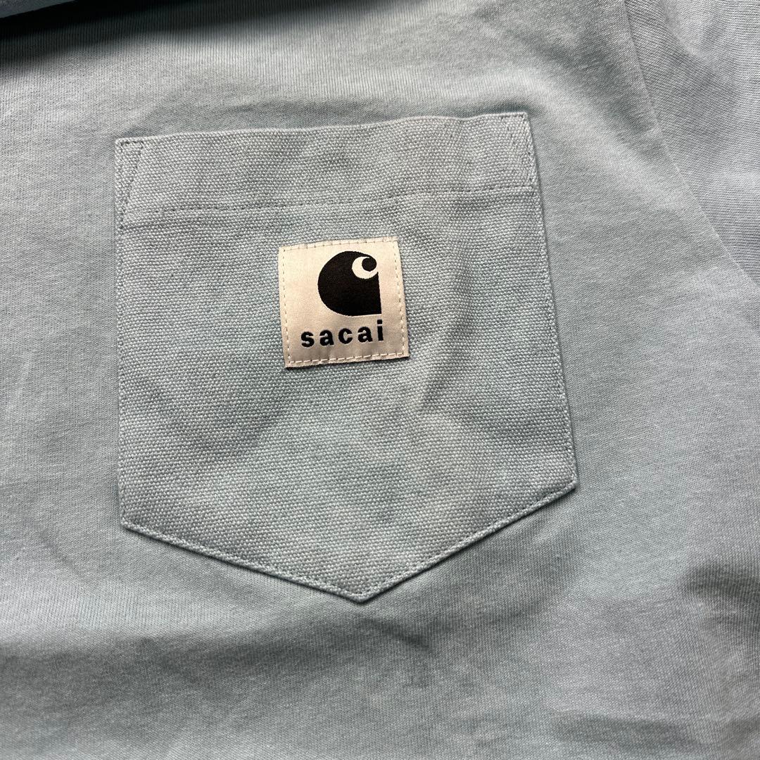 【新品】sacai Carhartt WIP Tシャツサイズ1 ライトブルー