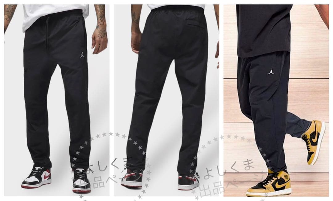 NIKE ジョーダン　カーゴパンツ　メンズ　Ｌ　黒　ジョガーパンツ　ウーブン