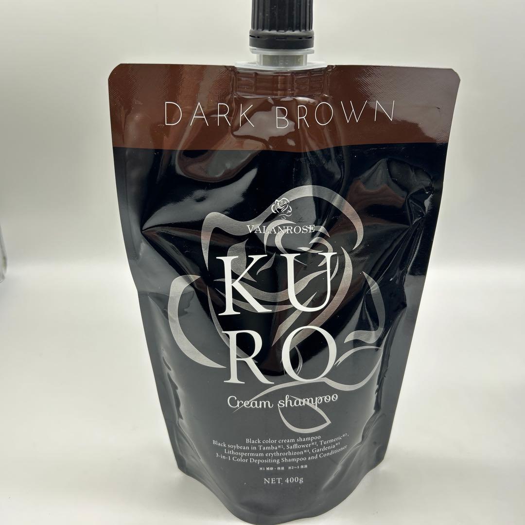 バランローズ KUROクロクリームシャンプー ダークブラウン 400g