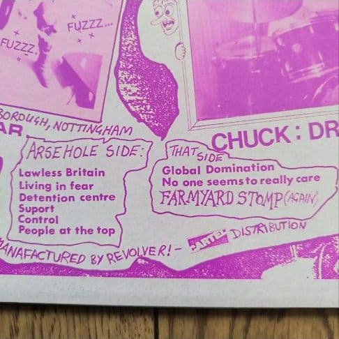 CHAOS U.K.「SHORT SHARP SHOCK」LP + VHS
