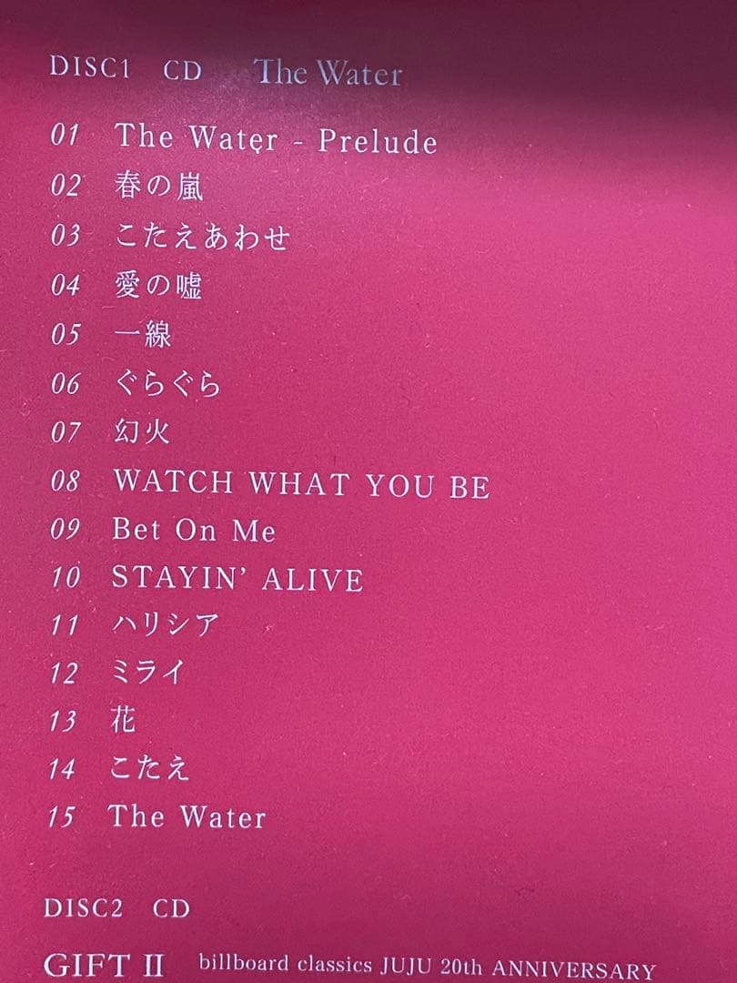 JUJU The Water 完全生産限定盤 CD+Blu-ray