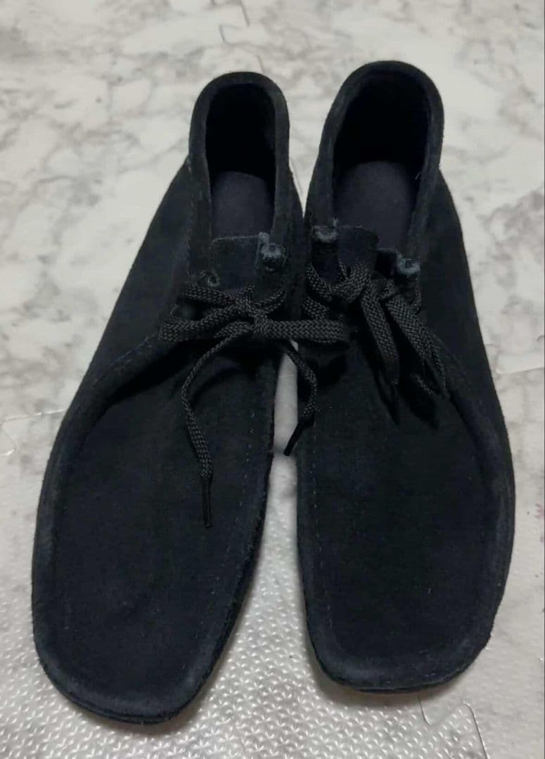 Clarks　26センチ　黒 スエード モカシンシューズ