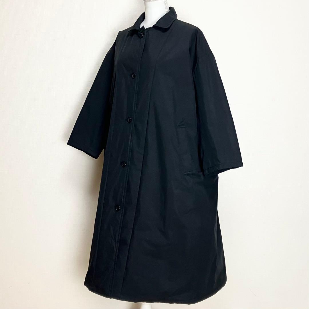 BEARDSLEY ビアズリー　シンプルビッグコート　ブラック　サイズ1