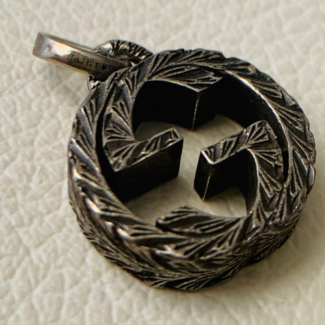 グッチ インターロッキング ネックレス 燻し グッチ 925 silver