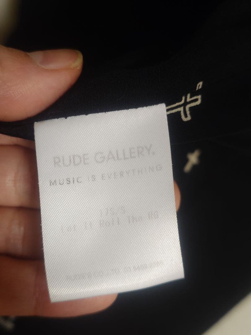 RUDE GALLERY 裏地クロス柄 ジャケット＆ ベスト セット 黒 4