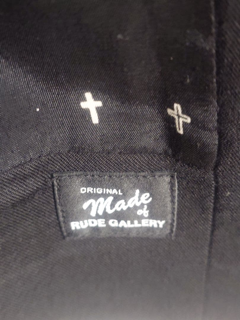 RUDE GALLERY 裏地クロス柄 ジャケット＆ ベスト セット 黒 4